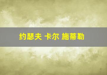 约瑟夫 卡尔 施蒂勒